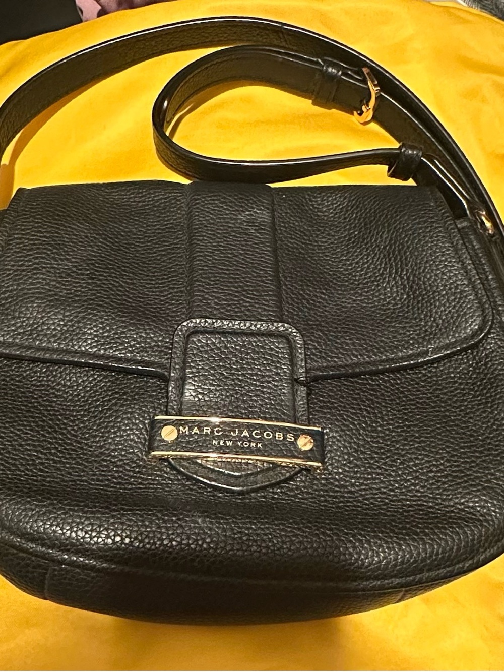 Marc Jacobs Black Leather Crossbody Bag